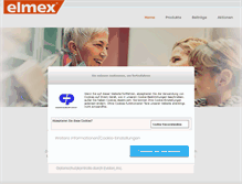 Tablet Screenshot of elmex.de